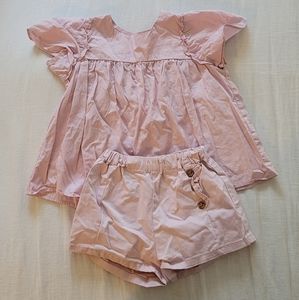 Zara top and shorts set